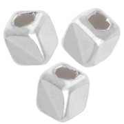 Perles cubes mirroir 3 mm - Argent 925 x10|raw }}