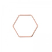 Intercalaires nid d'abeille 11 mm doré rose HQ x4