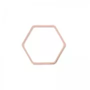 Intercalaires nid d'abeille 11 mm doré rose HQ x4