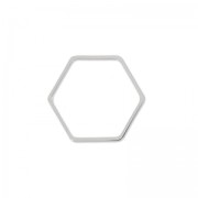 Intercalaires nid d'abeille 11 mm rhodié x4|raw }}