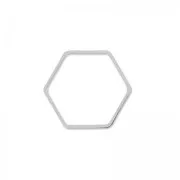 Intercalaires nid d'abeille 11 mm rhodié x4