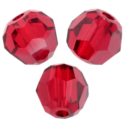 Perles rondes PureCrystal 5000 4 mm - Light Siam Satin x20