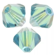 Toupies en cristal Swarovski 5328 4 mm - Light Turquoise Shimmer 2X x1440