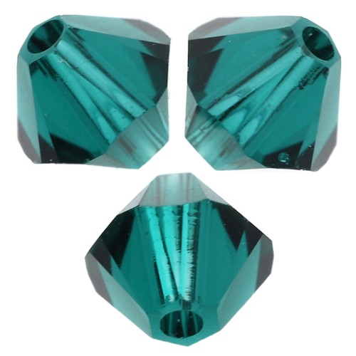 Toupies en cristal Swarovski 5328 4 mm - Emerald x1440