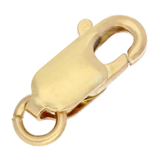 Fermoir mousqueton allongé 11.7 mm - Argent 925 Doré x1
