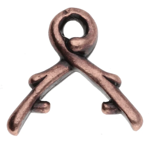 Attache pendentif 10 mm - Cuivré vieilli x1