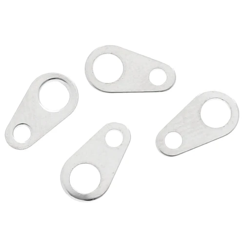 Attaches ovales 9x5 mm - Argenté x144