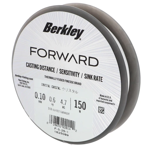 Fil Forward - Tresse fine ultra solide et souple 0.10 mm (3LB) - Crystal x150m