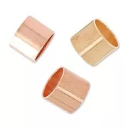 Tubes poussoirs pour cordons 4 mm doré rose HQ x8