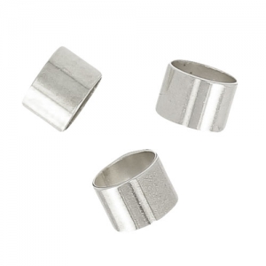 Tubes poussoirs pour cordons 3 mm rhodié x10