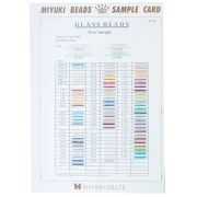 Nuancier Miyuki Rocailles 6/0 8/0 11/0 et 15/0 Sample Card (n°867/R) Colord Lined