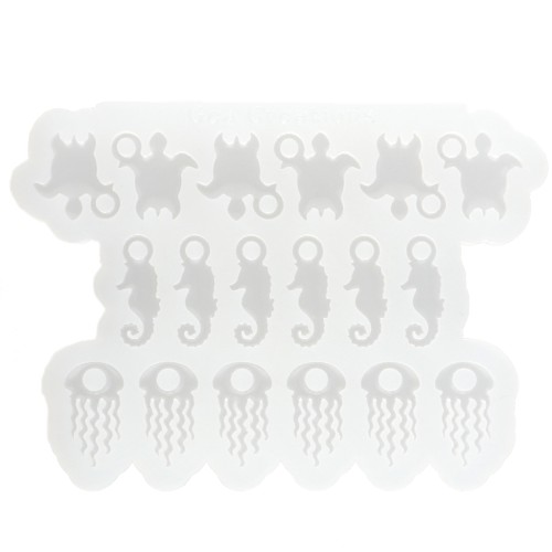 Moule en silicone Géa Creations pour réaliser des pendentifs marins x1