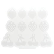 Moule en silicone Géa Creations pour réaliser des pendentifs fruits x1