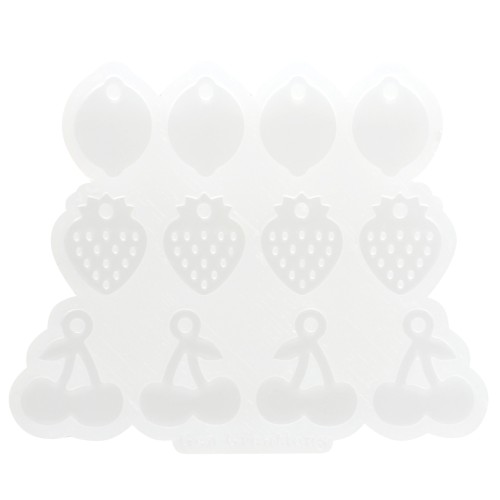 Moule en silicone Géa Creations pour réaliser des pendentifs fruits x1