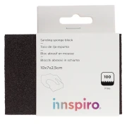 Bloc abrasif en mousse grain fin P100 10x7 cm x1