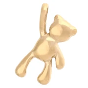 Pendentif ourson suspendu 20x11 mm - Acier inoxydable 304 Doré x1