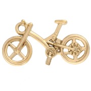 Pendentif vélo 23x14 mm - Acier inoxydable 304 Doré x1|raw }}