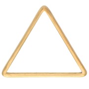 Anneaux de montage et tissage triangle 13x15 mm - Acier inoxydable 304L Doré x10