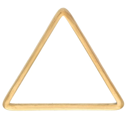 Anneaux de montage et tissage triangle 13x15 mm - Acier inoxydable 304L Doré x10