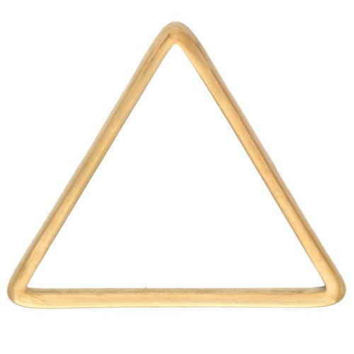 Anneau de montage et tissage triangle 13x15 mm - Acier inoxydable 304L Doré x1