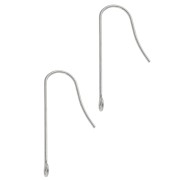 Aucune - Crochets d'oreilles droits 29 mm - Acier inoxydable 316L x2 Crochets d'oreilles droits 29 mm - Acier inoxydable 316L x2