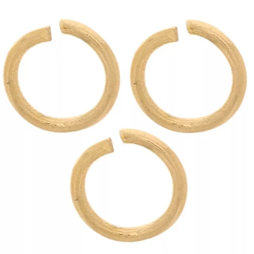 Anneaux ouverts 5x0.7 mm - Acier inoxydable 304L Doré x10