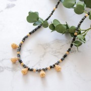 Perles rondes filigranées 4 mm - Doré x20