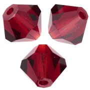 Perles toupies Preciosa - Rondelle Bead 6 mm - Vivid Siam x12
