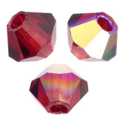 Perles toupies Preciosa - Rondelle Bead 3 mm - Vivid Siam AB x30