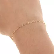 Chaîne maille fantaisie 1.4 mm en Gold filled (or laminé) x 50cm