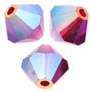4mm - Perles toupies Preciosa - Rondelle Bead 4 mm - Vivid Siam AB 2X x30 Perles toupies Preciosa - Rondelle Bead 4 mm - Vivid Siam AB 2X x30