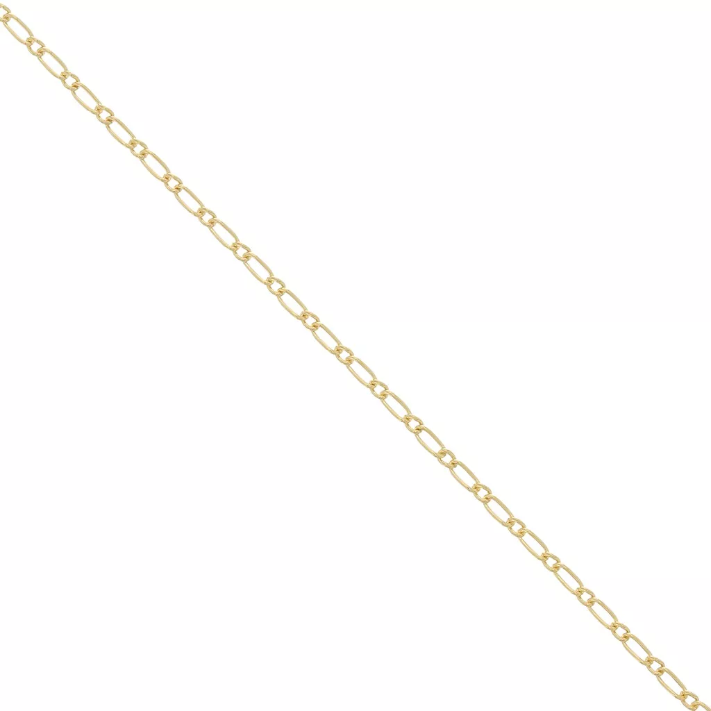 Chaîne En Argent Massif 925 - Maille Figaro 1-2 - Longueur 50 Cm - Parfaite Pour Un Cadeau