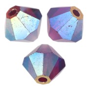 Perles toupies Preciosa - Rondelle Bead 5 mm - Vivid Siam AB 2X x12