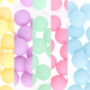 Cadeau - Perles rondes sans trou 6 mm - Couleurs aléatoire x25