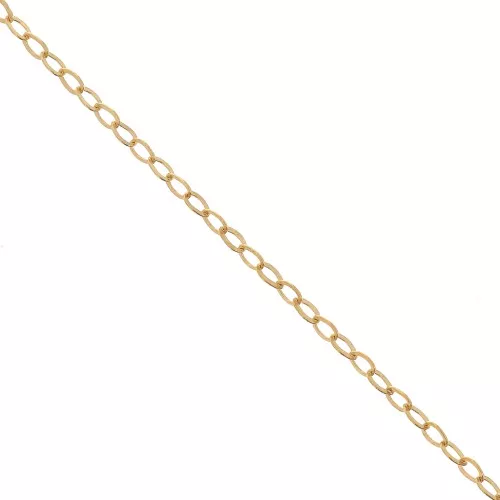 Chaîne maille Forçat limée 1.3 mm en Gold filled (or laminé) x 50cm