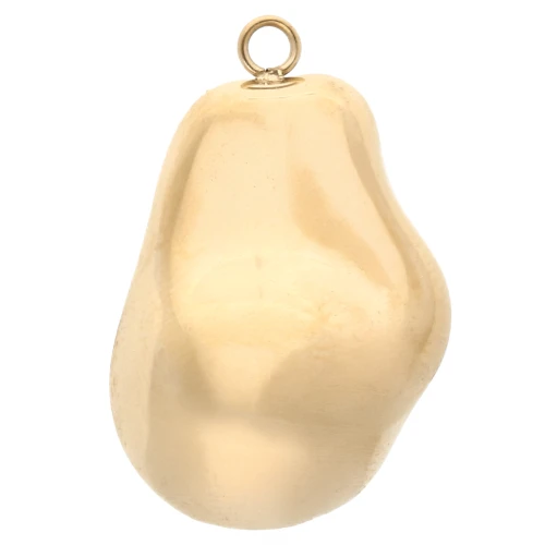 Pendentif goutte irrégulière 28x18 mm - Acier inoxydable 304 Doré x1