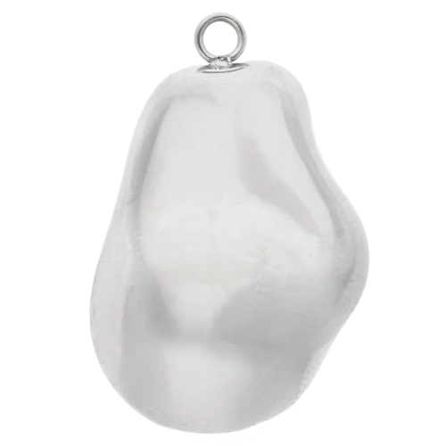 Pendentif goutte irrégulière 28x18 mm - Acier inoxydable 304 x1