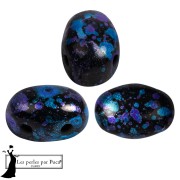 Perles en verre Samos® par Puca® 5x7 mm - Enamel Blue x10g
