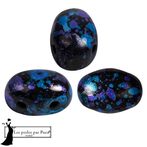 Perles en verre Samos® par Puca® 5x7 mm - Enamel Blue x10g