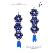Perles en verre Samos® par Puca® 5x7 mm - Enamel Blue x10g