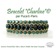 Perles en verre Samos® par Puca® 5x7 mm - Enamel Blue x10g