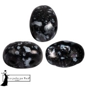 Perles en verre Samos® par Puca® 5x7 mm - Enamel Grey x10g