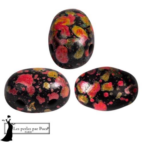 Perles en verre Samos® par Puca® 5x7 mm - Enamel Orange x10g