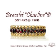 Perles en verre Samos® par Puca® 5x7 mm - Enamel Orange x10g