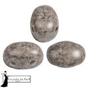 Perles en verre Samos® par Puca® 5x7 mm - Mishmash Taupe x10g