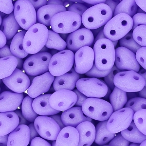 MiniDuo 2x4 mm Opaque Violet Silk Mat x10g