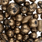 Assortiment de perles de bohème - Mix Gold Metallic x50g