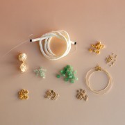 Mes bijoux DIY - Kit boucles d'oreilles pendantes en pierre naturelle Aventurine