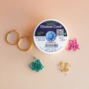 Mes bijoux DIY - Kit créoles fleurs en perles toupies