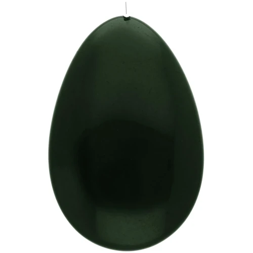 Perle goutte semi percée 50x33 mm en résine - Vert foncé x1